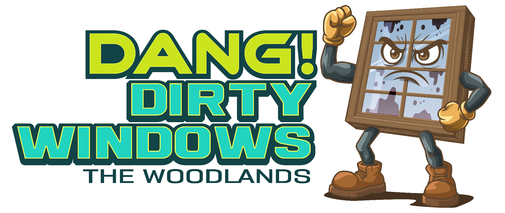 Dang Dirty Windows logo โ window cleaning in The Woodlands, TX